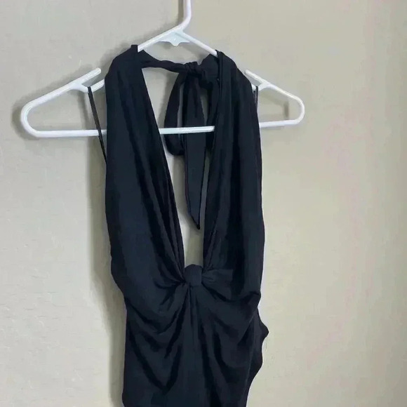 Ramy Brook Zoey Bodysuit Black Size Large - Picture 12 of 12